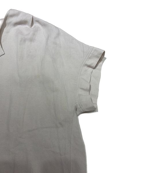 Squady（スカディ）Squady (スカディ) レーヨンリネンバイオワッシャーシャツ アイボリー サイズ:2の古着・服飾アイテム