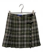 Burberry's BLUE LABELバーバリーズ ブルーレーベル）の古着「ノヴァチェック ラップスカート」｜グリーン