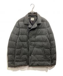 ARMANI COLLEZIONI（アルマーニ コレツィオーニ）の古着「ダブルブレストダウンジャケット」｜グレー