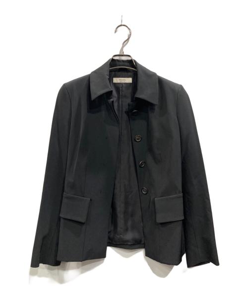 PRADA（プラダ）PRADA (プラダ) オールド比翼ジャケット ブラック サイズ:38の古着・服飾アイテム