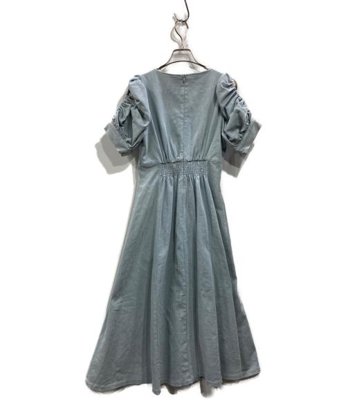 rosemuse（ロゼミューズ）rosemuse (ロゼミューズ) denim puff sleeves dress インディゴ サイズ:FREEの古着・服飾アイテム