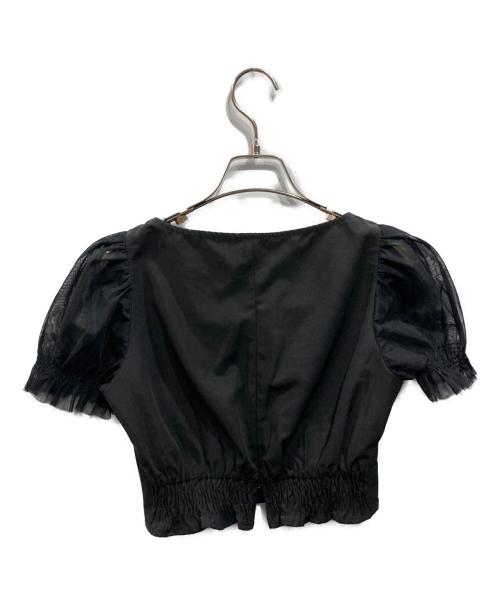 rosemuse（ロゼミューズ）ROSEMUSE (ロゼミューズ) sheer switch mermaid skirt tops set up ブラック サイズ:FREEの古着・服飾アイテム