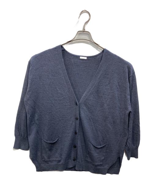 COMM ARCH（コム・アーチ）comm arch (コム・アーチ) Linen Silk High Gause（リネン シルク ハイゲージ） C/D ネイビー サイズ:SIZE Freeの古着・服飾アイテム
