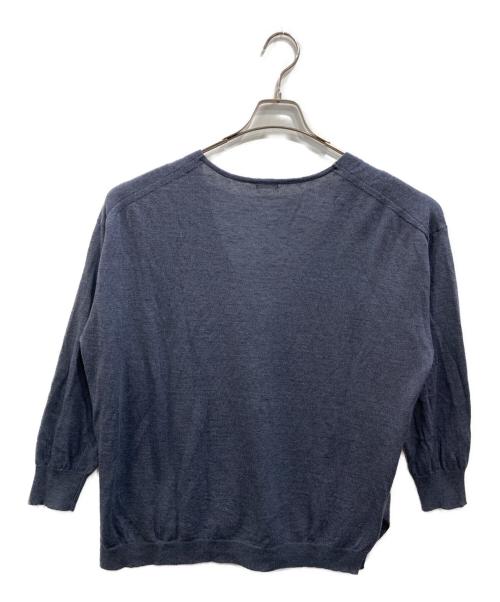 COMM ARCH（コム・アーチ）comm arch (コム・アーチ) Linen Silk High Gause（リネン シルク ハイゲージ） C/D ネイビー サイズ:SIZE Freeの古着・服飾アイテム