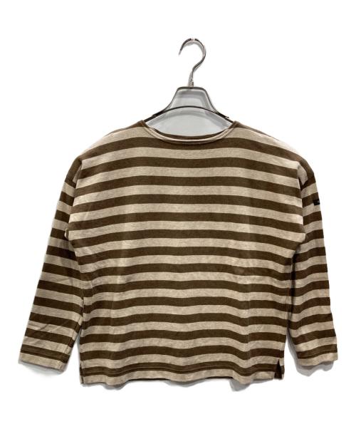 G.F.G.S（ジーエフジーエス）G.F.G.S (ジーエフジーエス) MOKU Boat Neck ブラウン サイズ:Lの古着・服飾アイテム