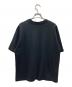 prit (プリット) 30/1リサイクルムラ糸天竺 5分袖ワイドTシャツ ブラック サイズ:F：4000円