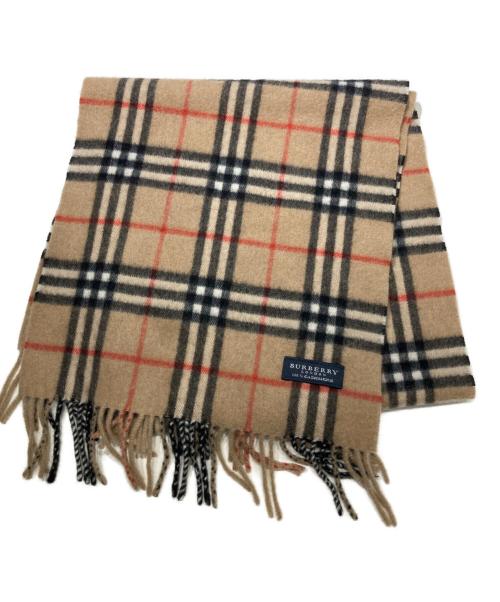 BURBERRY LONDON（バーバリーロンドン）BURBERRY LONDON (バーバリーロンドン) ノヴァチェック カシミヤマフラー ブラウンの古着・服飾アイテム