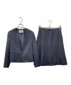 WORK TRIP OUTFITSワークトッリプアートフィッツ）の古着「ラメツイードスカートセットアップ」｜ネイビー