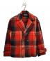 RALPH LAUREN COUNTRY（ラルフローレンカントリー）の古着「タータンチェック Pコート」｜レッド