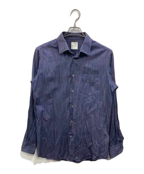 PAUL SMITH（ポールスミス）PAUL SMITH (ポールスミス) ストライプカッタウェイシャツ ネイビー サイズ:SIZE Lの古着・服飾アイテム