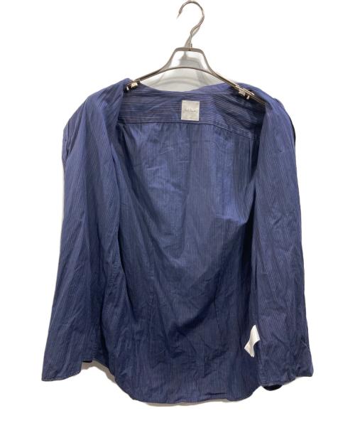 PAUL SMITH（ポールスミス）PAUL SMITH (ポールスミス) ストライプカッタウェイシャツ ネイビー サイズ:SIZE Lの古着・服飾アイテム
