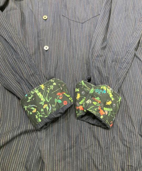 PAUL SMITH（ポールスミス）PAUL SMITH (ポールスミス) ストライプカッタウェイシャツ ネイビー サイズ:SIZE Lの古着・服飾アイテム