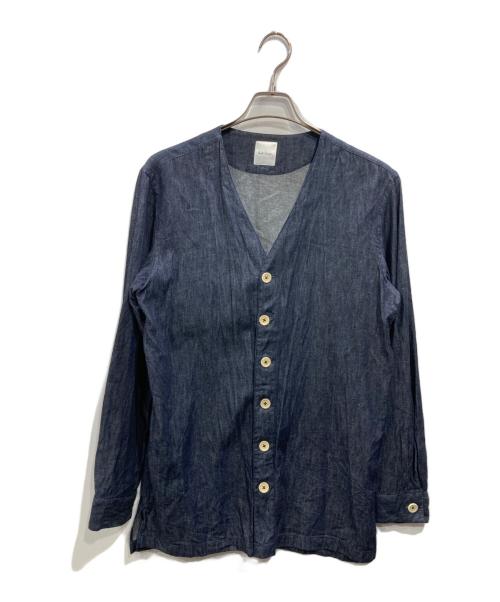 PAUL SMITH（ポールスミス）Paul Smith (ポールスミス) デニム シャツカーディガン インディゴ サイズ:SIZE Lの古着・服飾アイテム
