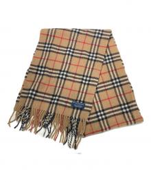 BURBERRY LONDON（バーバリーロンドン）の古着「ノヴァチェック ラムウールマフラー」｜ブラウン