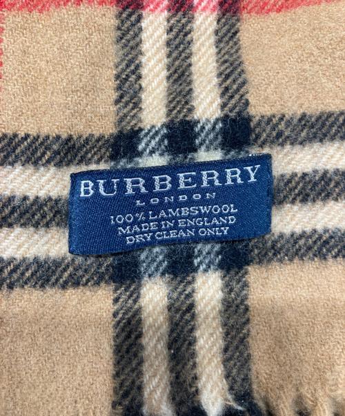 BURBERRY LONDON（バーバリーロンドン）BURBERRY LONDON (バーバリーロンドン) ノヴァチェック ラムウールマフラー ブラウンの古着・服飾アイテム