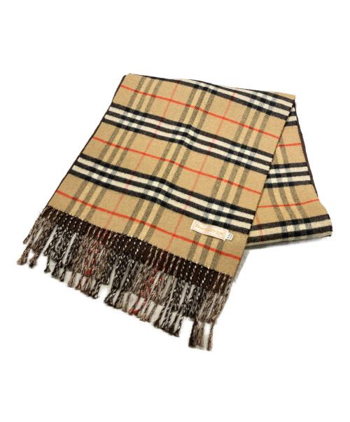 Burberry's（バーバリーズ）Burberry's (バーバリーズ) ノヴァチェックウールマフラー ブラウンの古着・服飾アイテム