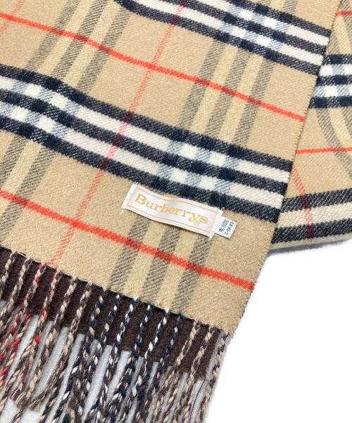Burberry's（バーバリーズ）Burberry's (バーバリーズ) ノヴァチェックウールマフラー ブラウンの古着・服飾アイテム