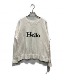 MADISON BLUE（マディソンブルー）の古着「HELLO SWEAT L/S URAKE DYED」｜ホワイト
