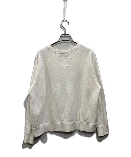 MADISON BLUE（マディソンブルー）MADISON BLUE (マディソンブルー) HELLO SWEAT L/S URAKE DYED ホワイト サイズ:Sの古着・服飾アイテム