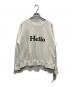 MADISON BLUE（マディソンブルー）の古着「HELLO SWEAT L/S URAKE DYED」｜ホワイト