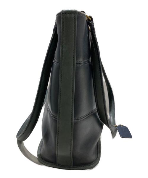 COACH（コーチ）COACH (コーチ) オールドバイカラーワンショルダーバッグ ネイビー×グリーンの古着・服飾アイテム
