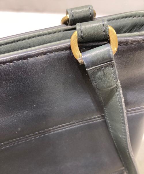 COACH（コーチ）COACH (コーチ) オールドバイカラーワンショルダーバッグ ネイビー×グリーンの古着・服飾アイテム