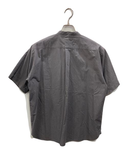 DANTON（ダントン）DANTON (ダントン) BAND COLLAR SHIRT S/S（バンドカラーシャツ ショートスリーブ） グレー サイズ:SIZE 38の古着・服飾アイテム