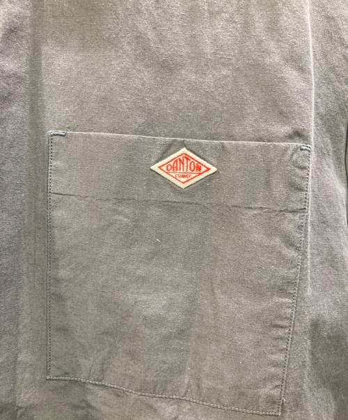 DANTON（ダントン）DANTON (ダントン) BAND COLLAR SHIRT S/S（バンドカラーシャツ ショートスリーブ） グレー サイズ:SIZE 38の古着・服飾アイテム