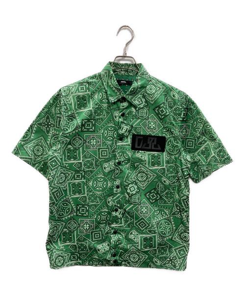 DIESEL（ディーゼル）DIESEL (ディーゼル) ペイズリー柄半袖シャツ グリーン サイズ:SIZE Freeの古着・服飾アイテム