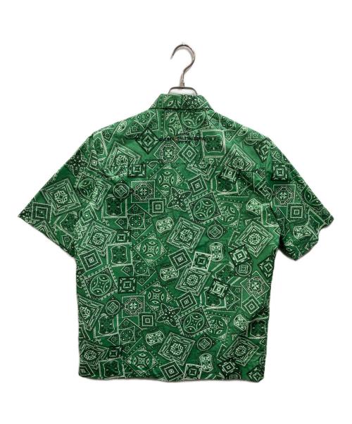 DIESEL（ディーゼル）DIESEL (ディーゼル) ペイズリー柄半袖シャツ グリーン サイズ:SIZE Freeの古着・服飾アイテム