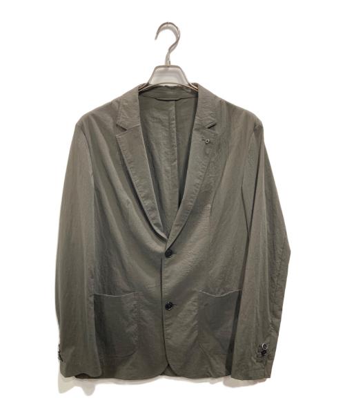 AOURE（アウール）AOURE (アウール) ナイロンストレッチセットアップ グリーン サイズ:Lの古着・服飾アイテム