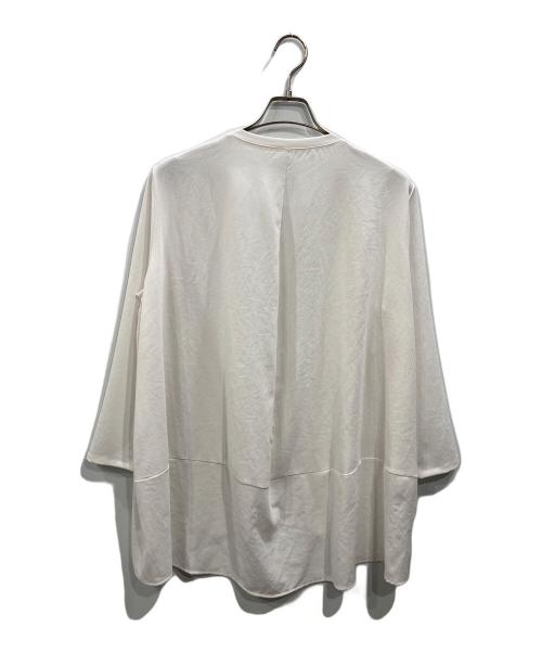 BEARDSLEY（ビアズリー）BEARDSLEY (ビアズリー) 後ろドレープTブラウス ホワイト サイズ:SIZE Freeの古着・服飾アイテム