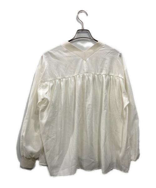 BEARDSLEY（ビアズリー）BEARDSLEY (ビアズリー) シアーブラウスカーデ ホワイト サイズ:Fの古着・服飾アイテム