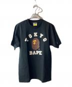 A BATHING APEアベイシングエイプ）の古着「TOKYO COLLEGE CITY TEE」｜ブラック