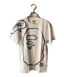 A BATHING APE（アベイシングエイプ）の古着「JOSHUA VIDES APE HEAD TEE」｜ホワイト