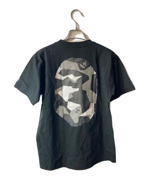 A BATHING APE（アベイシングエイプ）A BATHING APE (アベイシングエイプ) SPLINTER CAMO BIG APE HEAD TEE ブラック サイズ:Sの古着・服飾アイテム
