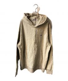 A BATHING APE（アベイシングエイプ）の古着「NEON CAMO JACQUARD HOODIE」｜ベージュ