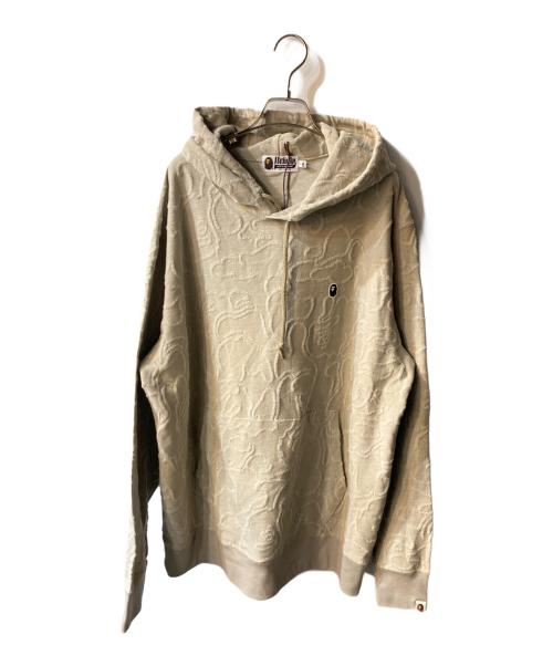 A BATHING APE（アベイシングエイプ）A BATHING APE (アベイシングエイプ) NEON CAMO JACQUARD HOODIE ベージュ サイズ:2XLの古着・服飾アイテム