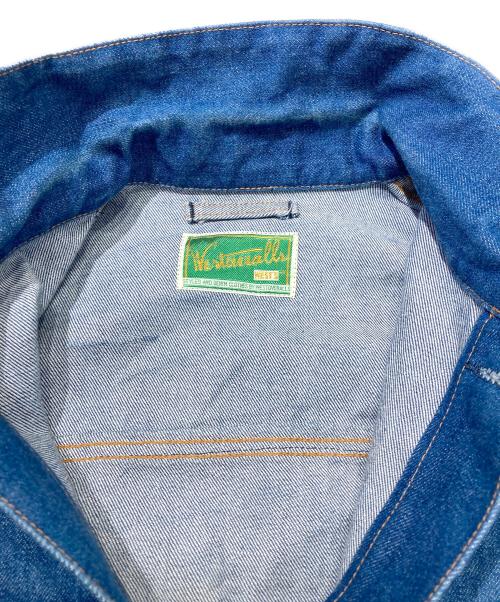 WESTOVERALLS（ウエストオーバーオールズ）WESTOVERALLS (ウエストオーバーオールズ) 857Bデニムトラッカージャケット インディゴ サイズ:Sタイプの古着・服飾アイテム