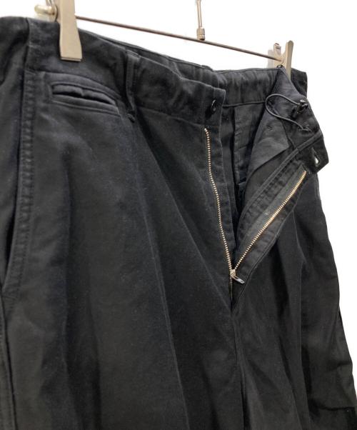 Graphpaper（グラフペーパー）Graphpaper (グラフペーパー) Light Moleskin Oversized Pants ブラック サイズ:1の古着・服飾アイテム