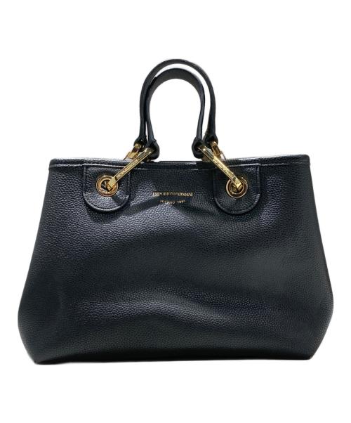 EMPORIO ARMANI（エンポリオ アルマーニ）EMPORIO ARMANI (エンポリオ アルマーニ) MyEA ショッパー ディアプリント スモール ブラックの古着・服飾アイテム