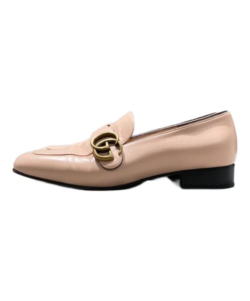 GUCCI（グッチ）GUCCI (グッチ) GGマーモント ビットローファー ピンク サイズ:36 1/2の古着・服飾アイテム