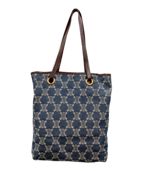 CELINE（セリーヌ）CELINE (セリーヌ) パリマカダム ハンドバッグ インディゴの古着・服飾アイテム