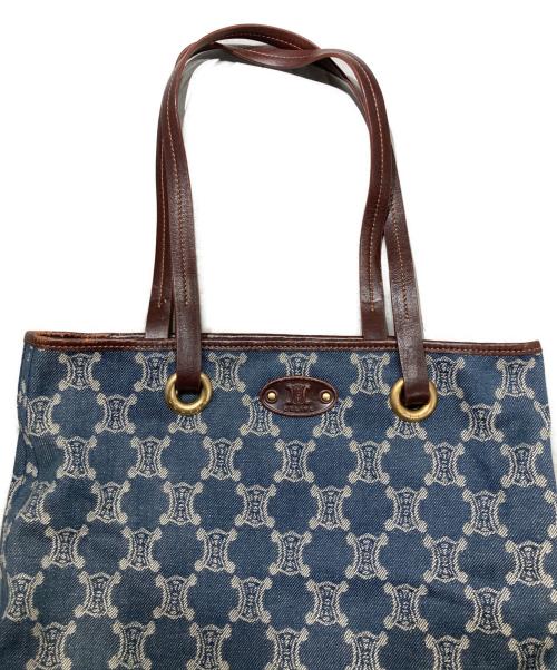 CELINE（セリーヌ）CELINE (セリーヌ) パリマカダム ハンドバッグ インディゴの古着・服飾アイテム