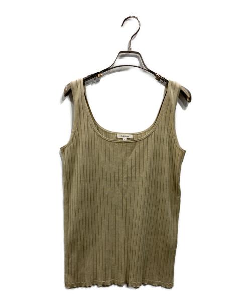 BLAMINK（ブラミンク）BLAMINK (ブラミンク) リブニットタンクトップ カーキ サイズ:SIZE38の古着・服飾アイテム