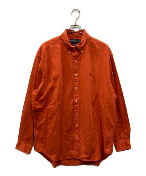 RALPH LAUREN（ラルフローレン）RALPH LAUREN (ラルフローレン) BLAKE USA製 ボタンダウンシャツ オレンジ サイズ:XLの古着・服飾アイテム