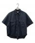 is-ness（イズネス）の古着「別注 Short Sleeve Seersucker Work Shirt」｜ネイビー