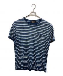 RRL（ダブルアールエル）の古着「インディゴボーダーTシャツ」｜インディゴ