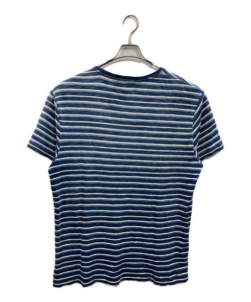 RRL（ダブルアールエル）RRL (ダブルアールエル) インディゴボーダーTシャツ インディゴ サイズ:SIZE XLの古着・服飾アイテム