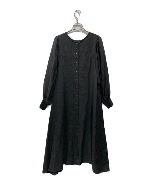 BEARDSLEY（ビアズリー）BEARDSLEY (ビアズリー) ワイドスリーブテントワンピース ブラック サイズ:Fの古着・服飾アイテム